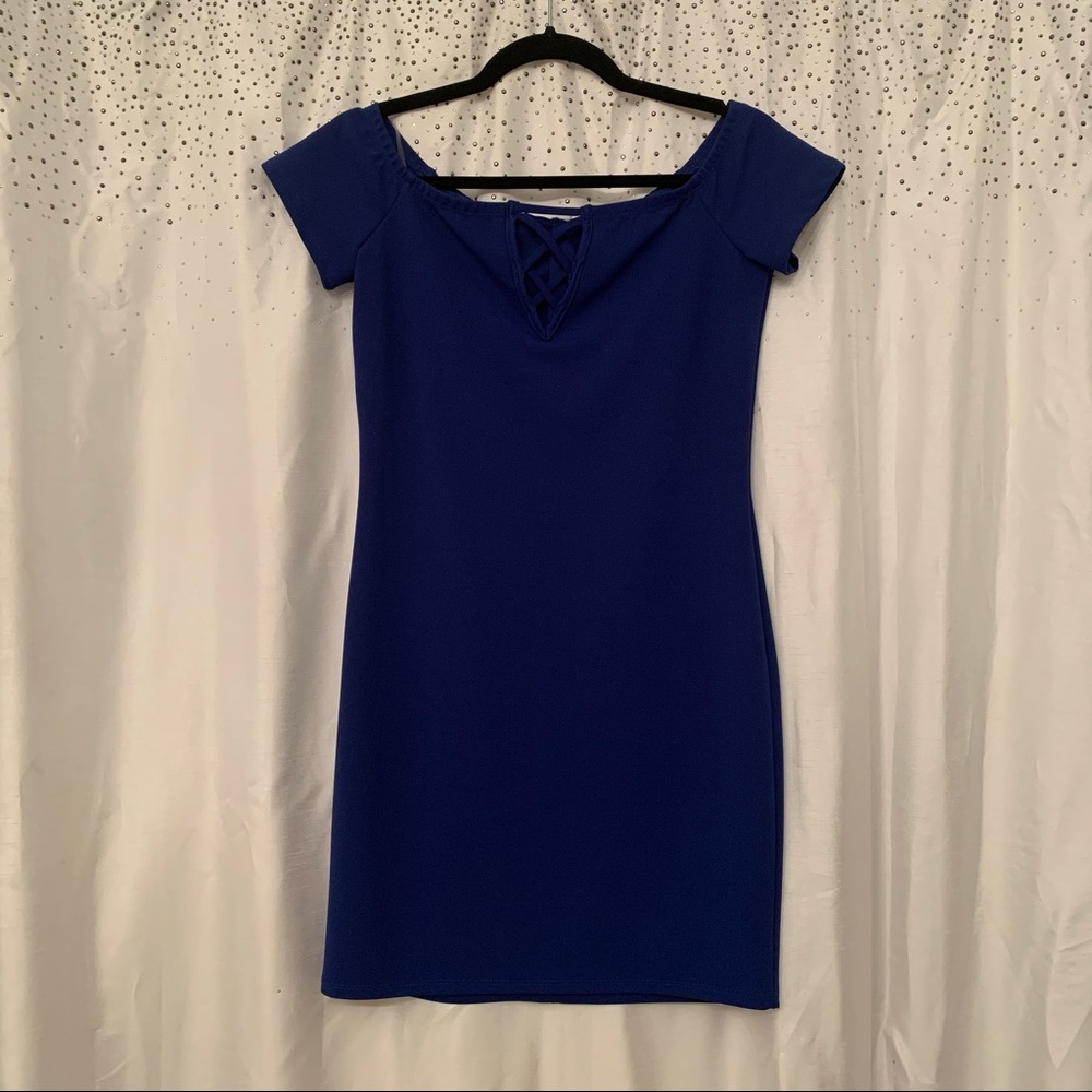 Blue mini dress, small